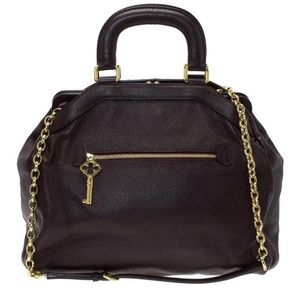 AUTHENTIC Dolce & Gabbana Leather Key Zipper Top